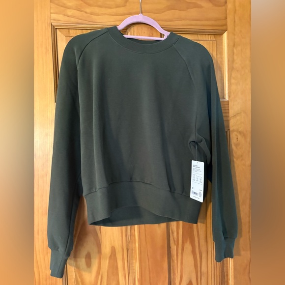 Athleta Tops - NWT Athleta Army Green Crew Sweatshirt